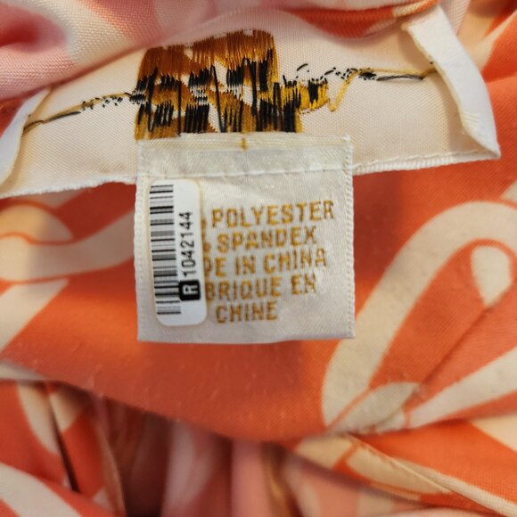 JB by Julie Brown orange wrap dress, size medium - Picture 8 of 8